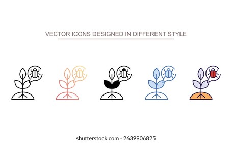 Pest Barrier icon design with white background stock illustration