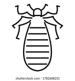 Pest bug icon. Outline pest bug vector icon for web design isolated on white background