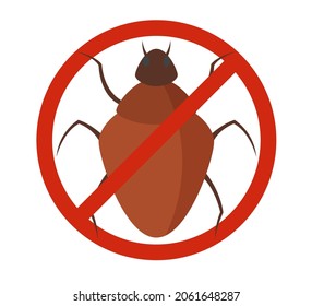 Pest Control - Bed Bug Icon As EPS 10 File