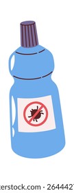 Pest control chemicals hand drawn