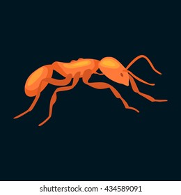 Pest control concept with insects exterminator silhouette flat vector illustration