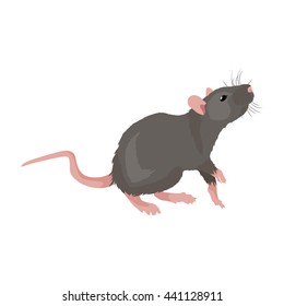 Pest control concept with insects exterminator silhouette flat vector illustration