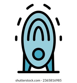 Pest control device icon outline vector. Insect control. Bug prevention color flat
