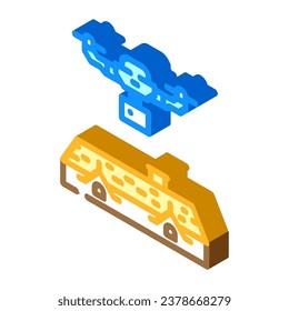 pest control drone isometric icon vector. pest control drone sign. isolated symbol illustration