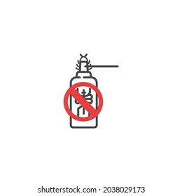 Pest control icon creative on white background