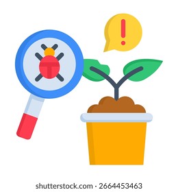 Ícone de controle de pragas - Ilustração de vetor de estilo plano
