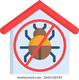 Pest Control Icon Flat Vector Illustration