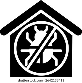 Pest Control Icon Glyph Vector Illustration