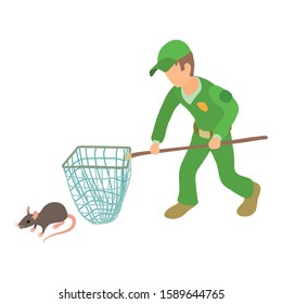 Pest control icon. Isometric illustration of pest control vector icon for web