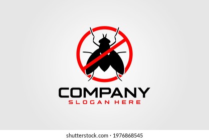 pest control icon and logo for Community, Industrial, Foundation, Security, Tech, Services Company. vector illustration
