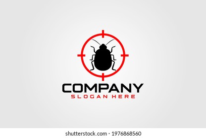 pest control icon and logo for Community, Industrial, Foundation, Security, Tech, Services Company. vector illustration