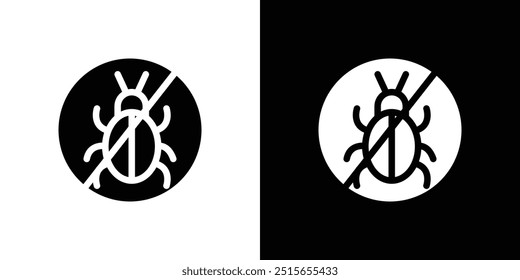 Icono de control de plagas logotipo conjunto Vector