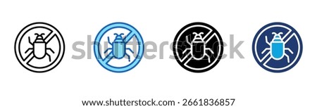 Pest Control icon Multi Style Vector Illustration