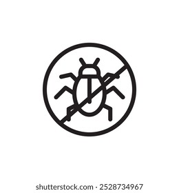 Pest control icon Outline vector for web ui