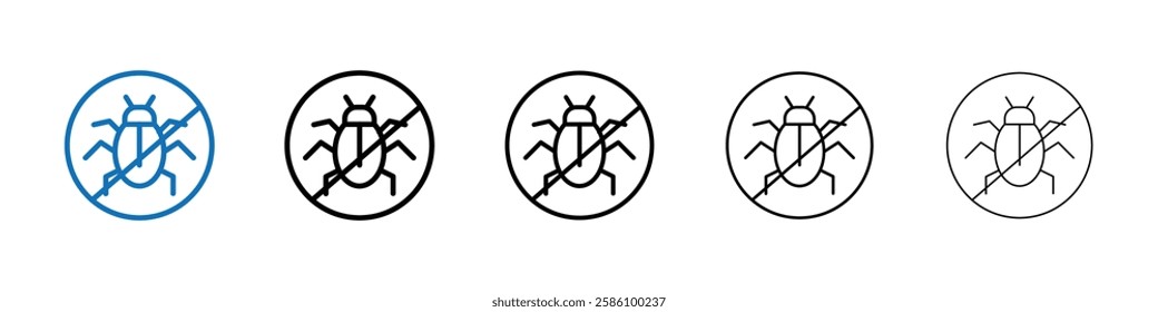 Pest control icon Outline vector logo for web ui