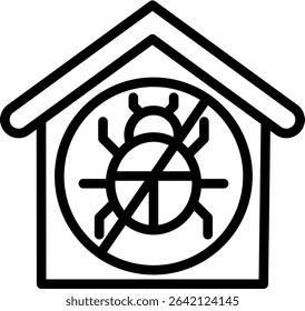 Pest Control Icon Outline Vector Illustration