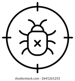 Pest control icon simple flat icon vector symbol