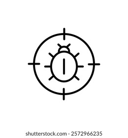 Pest control icon simple vector symbol