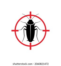 Pest Control icon Template. Insect Design Vector, Bug Illustration.