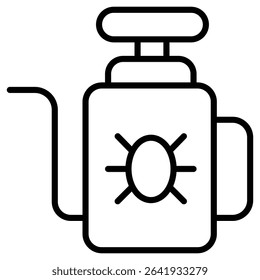 Pest control icon Thin line vector design