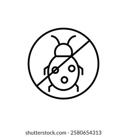 Pest control icon Vector logo set flat