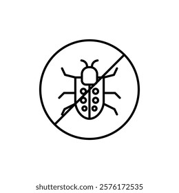 Pest control icon vector outline logo sign