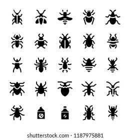 
Pest Control Icons Set 
