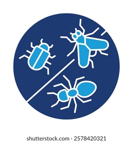 Pest Control – Insect and Spray Representing Extermination and Pest Prevention. Vector illustration.