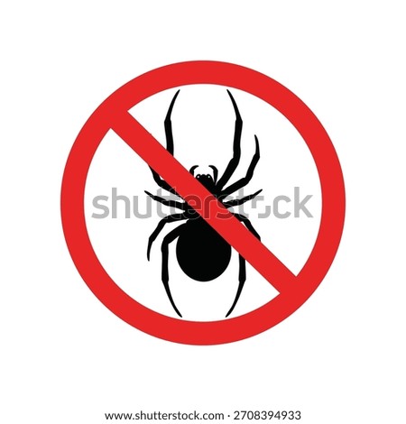 Pest control. Insects icon set. Insect repellent label product. Isolated forbidding and warning signs of harmful insects and rodents. Vector illustration