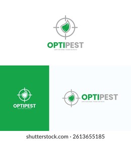 Pest Control Logo Design Eco Friendly Clean and Professional Vector Branding Template