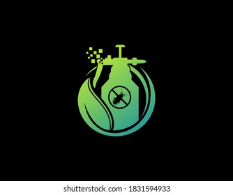 Pest control logo design illustration.