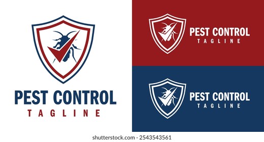 Modelo de design de logotipo de controle de pragas. Bug Killer Logo Business.