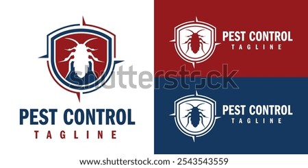 Pest Control Logo Design Template. Bug Killer Logo Business.