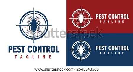 Pest Control Logo Design Template. Bug Killer Logo Business.