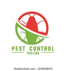 pest control logo for fumigation business. vector illustration 