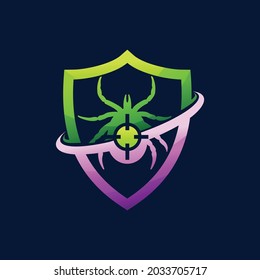 pest control logo with shield concept
