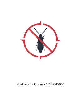Pest Control Logo Template. Insect Vector Design. Bug Illustration - Vector