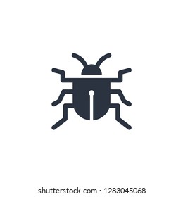 Pest Control Logo Template. Insect Vector Design. Bug Illustration - Vector
