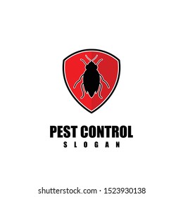 Pest control logo vector illustration