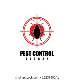 Pest control logo vector illustration