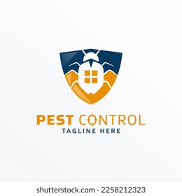 Ilustración vectorial del logotipo de control de plagas