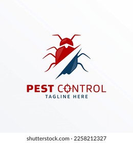 Pest control logo vector illustration
