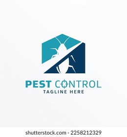 Pest control logo vector illustration