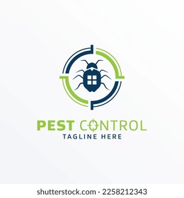 Pest control logo vector illustration