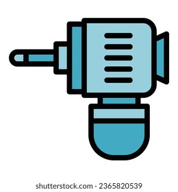 Pest control plug icon outline vector. Malaria insect. Spray repellent color flat