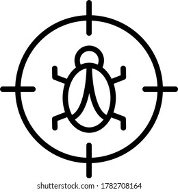 Pest Control and Removal Concept, Fumigation Services business Symbol Vector Icon Design,