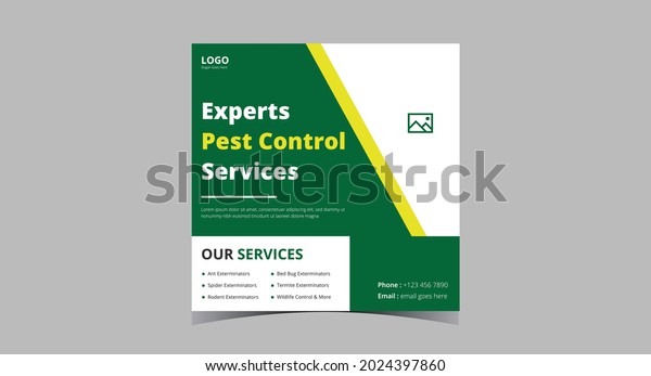 Pest control service social media post. Cleaning\
service social media post