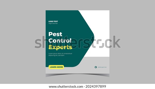 Pest control service social media post. Cleaning\
service social media post