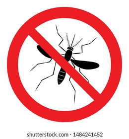 Pest Control Sign No Mosquito Sign Stock Vector (Royalty Free ...