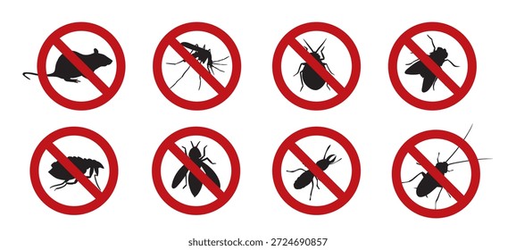 Pest Control Sign Vector illustration